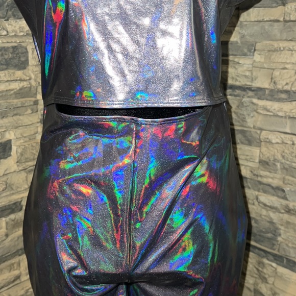 Forever 21 Plus Size Coated Cutout Romper - Picture 5 of 10